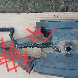 Изображение детали Звездочка + кожух + цепь на мотоцикл Минск 3.112